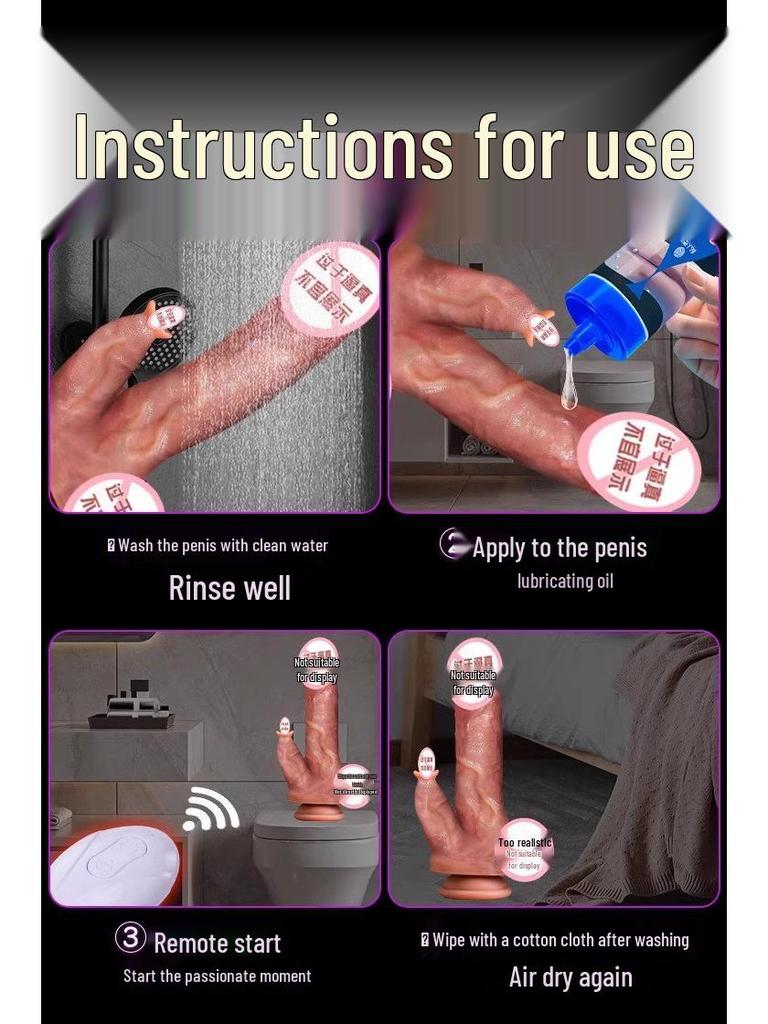 Automatischer Stoßvibrator & Dildo für Frauen für gesteigertes Vergnügen