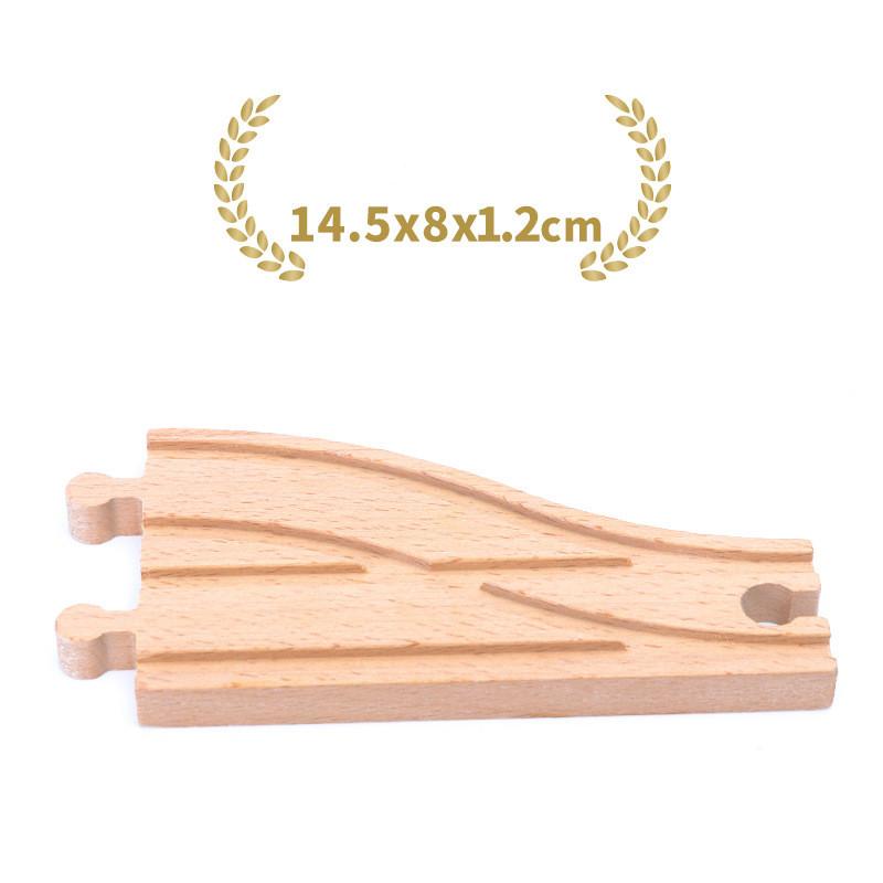 Neues Holzschienen-Zubehör Spielzeug DIY Buchenholz Zugbrücke Baumodell Passend für Biro Holz Pädagogisches Spielzeug Für Kinder