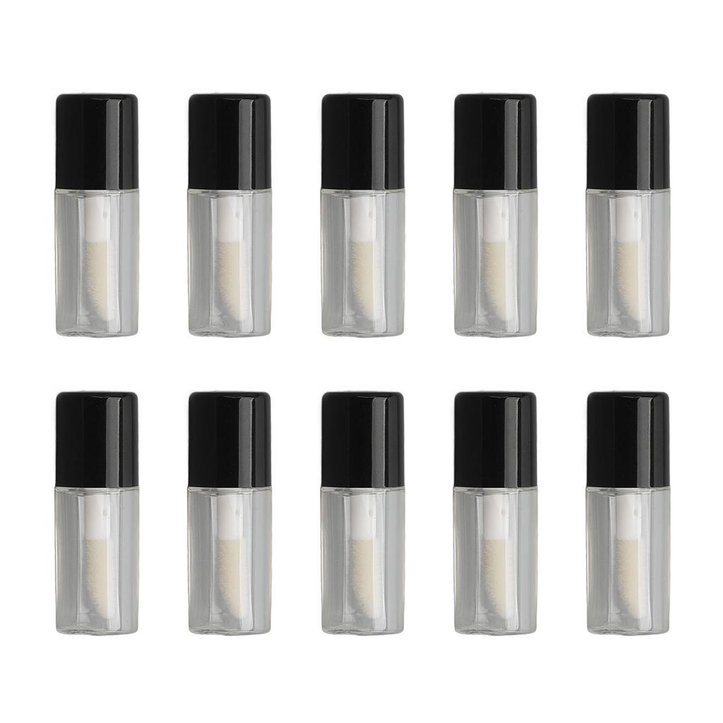 10pcs 1.5ml Lip Gloss Tube Mini Reusable Clear Empty Lip Gloss Containers for Lipstick Sample Lip Balm