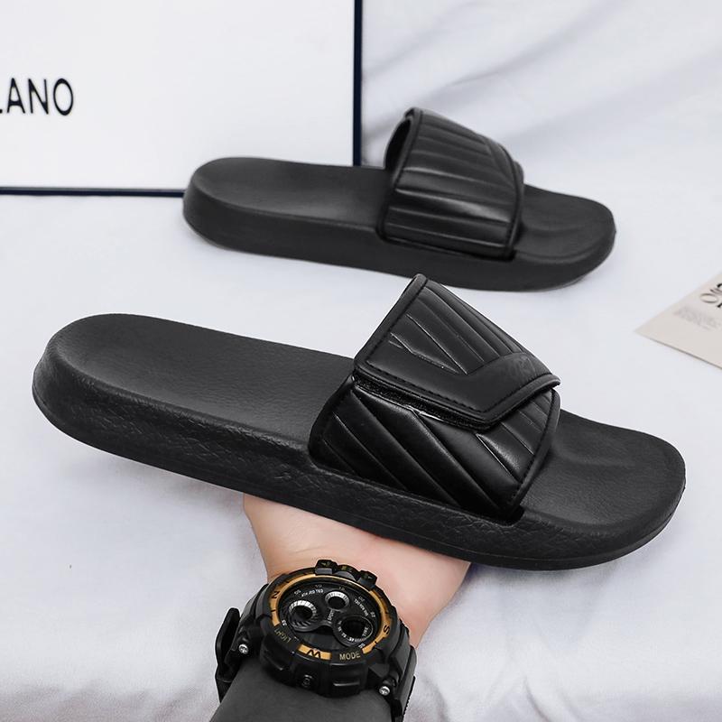 Fashion SYTK Men Slippers Indoor Beach Home Shoes Non-slip Plus Size 46 47 Increase Platform Summer Casual Fashion Slippers Soft Light E