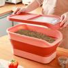 13/33LB Cat Dog Food Storage Container Collapsible Dry Cat Food Box With Lids Airtight Sealing Kitchen Grain Rice Storage Box