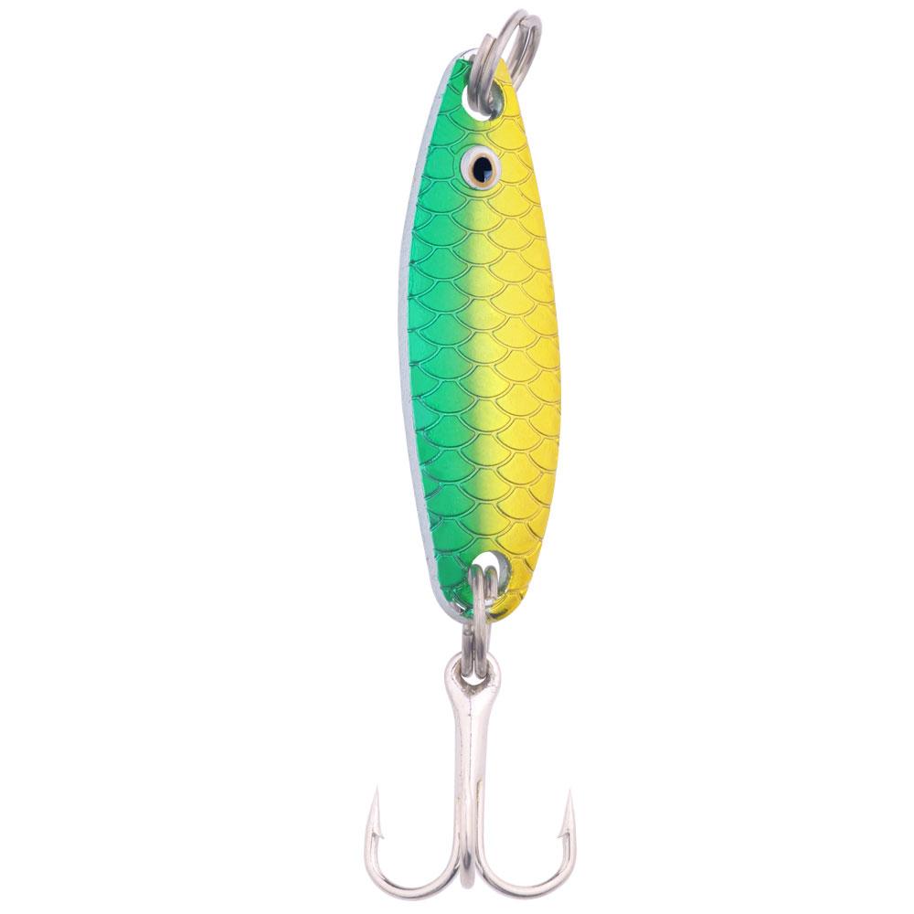 HENGJIA 1pc Verschiedene Größe Wobbler Angeln Löffel Bunte Bionic Bass Pike Fishing Tackle