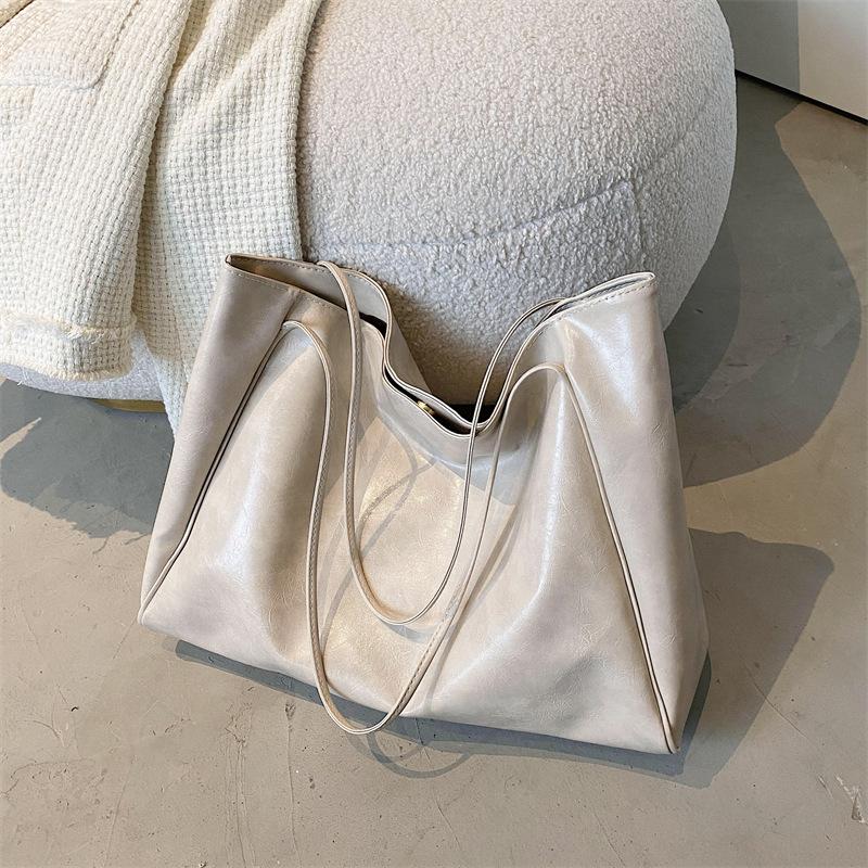 1Pc Casual Big Bag New Trendy Fashion Simple Ins Women's Bag Shoulder Bag Large Capacity Commuter Tote Bag