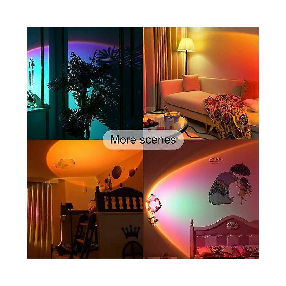 Sunset lamp , 16 colors sunset projection lamp with remote control, 27cm multi-color night light