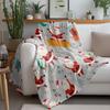 Soft Fluffy Throw Blanket Cozy Warm Bedspread Decorative Quilt Farmhouse Home Decor Gift for Her Him Christmas Pattern