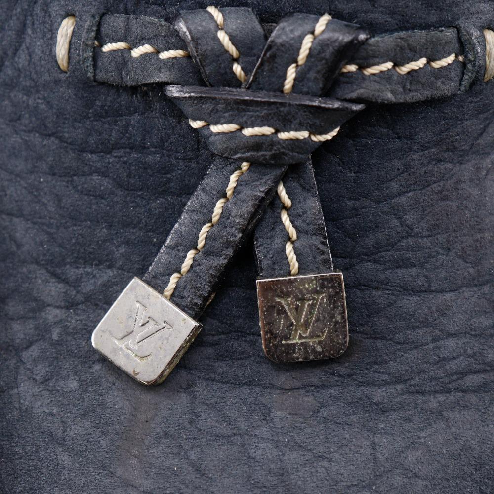 Louis Vuitton Monte Carlo Moccasin Driving Shoes Navy Blue Suede Mens Used