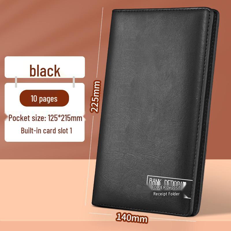 Multi-functional Bank Deposit & Receipt Organizer - Check, Bill, and Slip Holder with Money Clip
