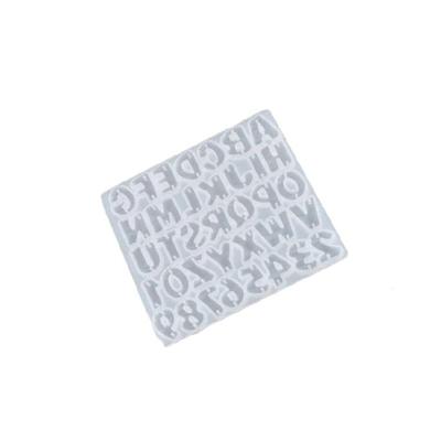 Professionelle Silikon-Charms-Form mit Buchstaben-Zahlen-Ausschnitt-Designs für Armband, Ohrring, Anhänger