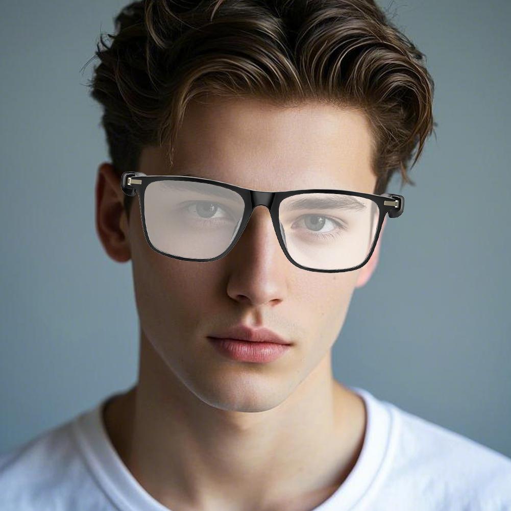 Inteligentne Okulary AI Bluetooth z Kamerą i Asystentem Głosowym Tłumaczące Okulary z Redukcją Szumów Kieszonkowe Smart Okulary dla Mężczyzn/Kobiet