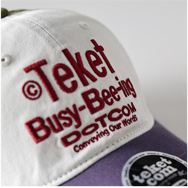 Fashion Hat American trendy brand letter embroidery color matching baseball cap for men and women street trend fashion versatile sunshade cap