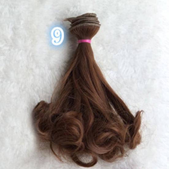 Cute DIY Long Women Hair Cosplay Curly Doll Wig Anime Party Extension Hairpiece