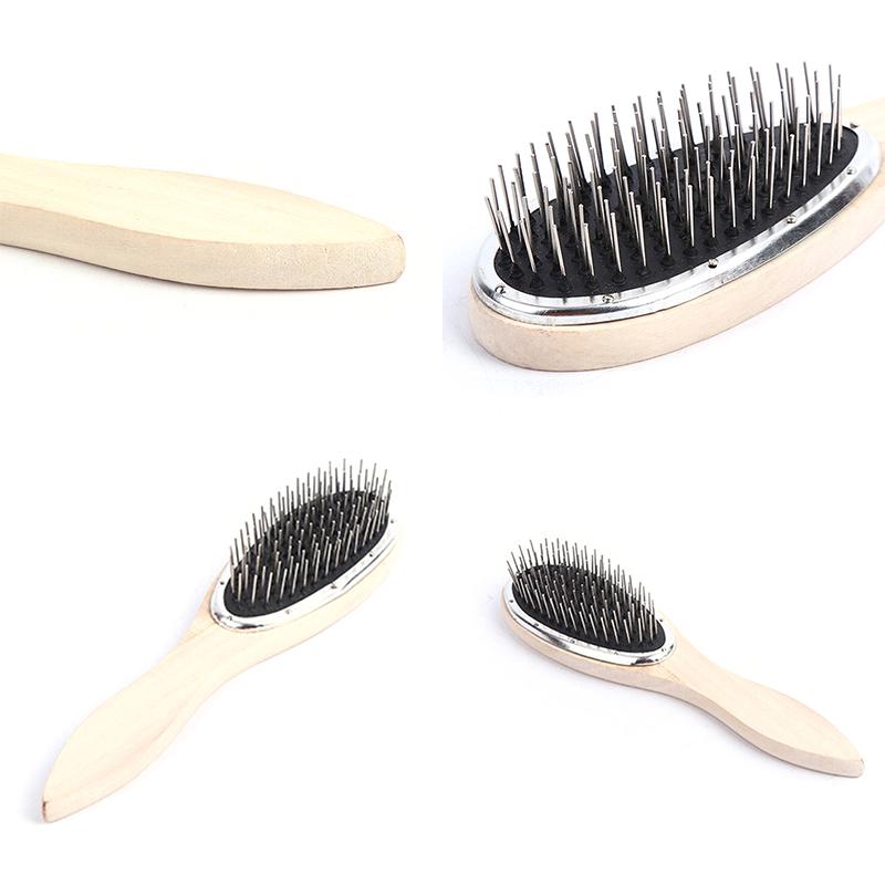 Steel Tooth Plastic Wood Comb Wig Hair Brush Anti-Static For Mannequin Head