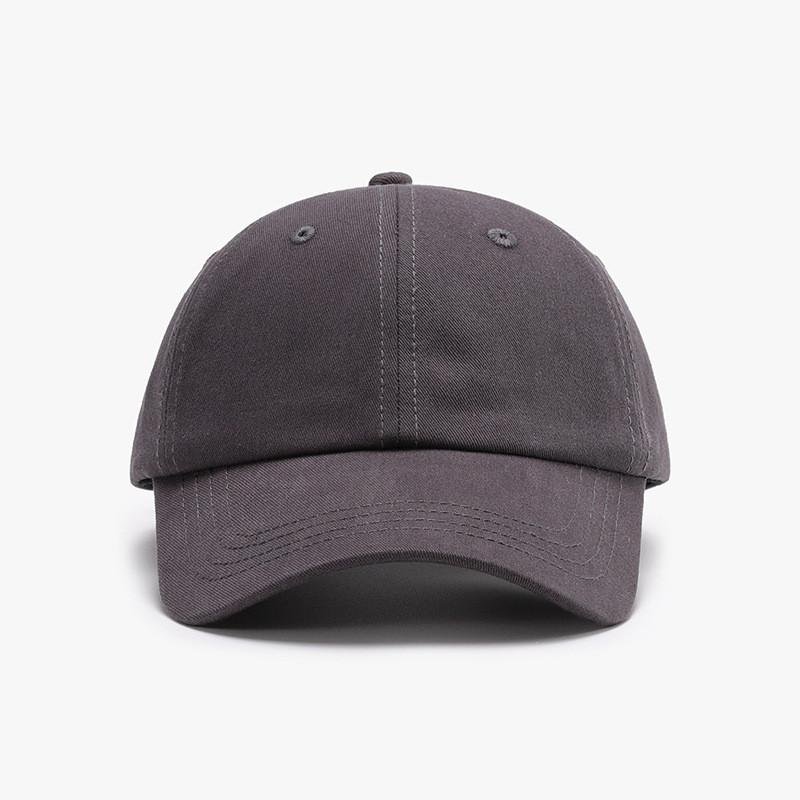 Unisex Classic Black Cotton Baseball Hat With Curved Brim For Outdoor Sunshade And Casual Wear