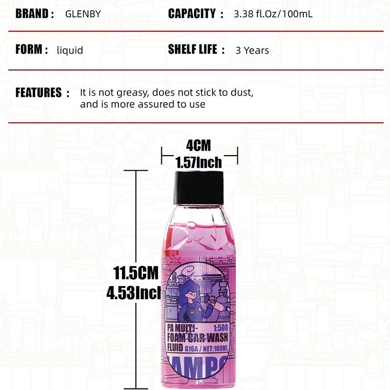 Large Capacity Multi-purpose Foam Cleane Concentrated Liquid Paint & Water Stain Remover Car Wash Supplies for Cars, Trucks