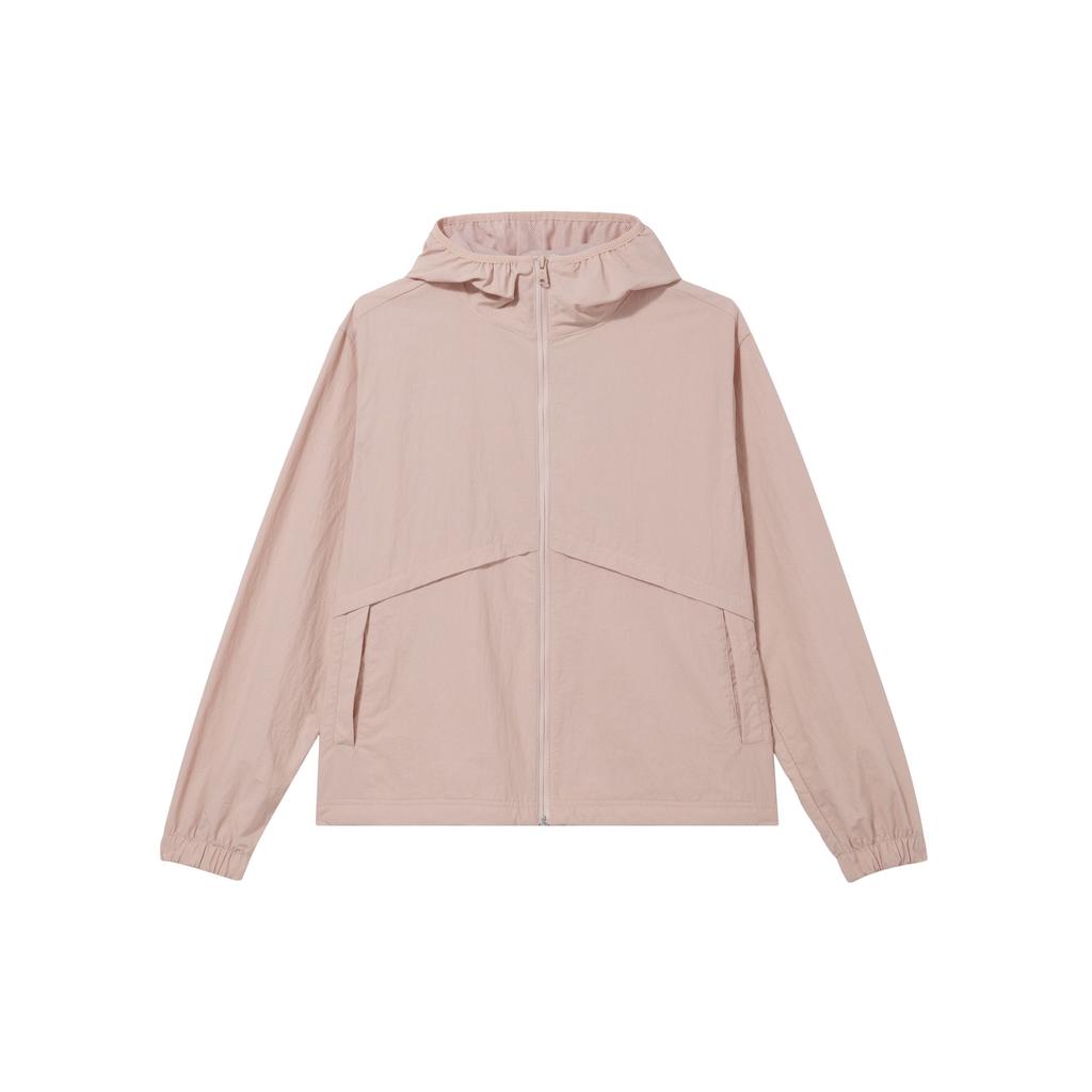 Timberland Solid Color Sun Protection UV Resistant Hooded Zip Jacket Women Jackets Light-Pink A5PHP-662