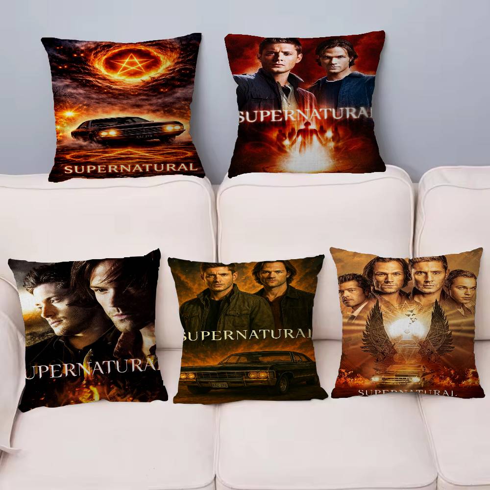 S-Supernatural TV Play Series Pillow Cover for Bedroom Room and Living Room Sofa Decorative Cushion Cover