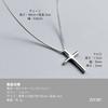 [ZIYMU] Mini Cross Necklace Rosary Crucifix Pendant Chain Sterling Silver 925 Women's 40cm Zm-p-002