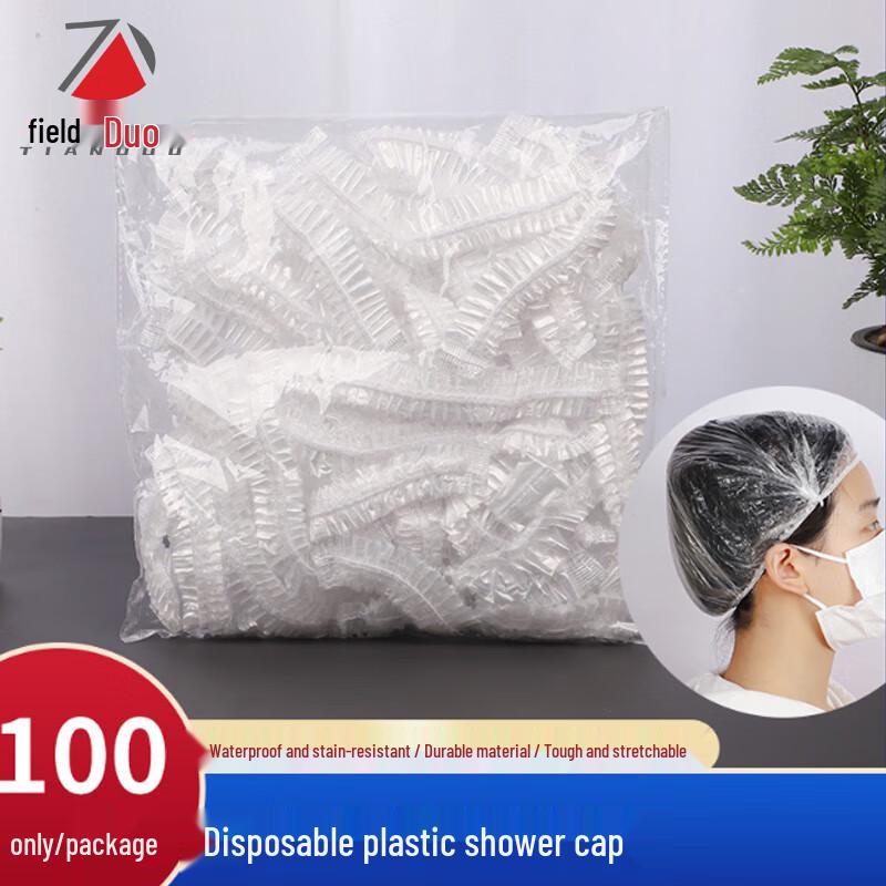 Transparent Disposable PE Shower Caps