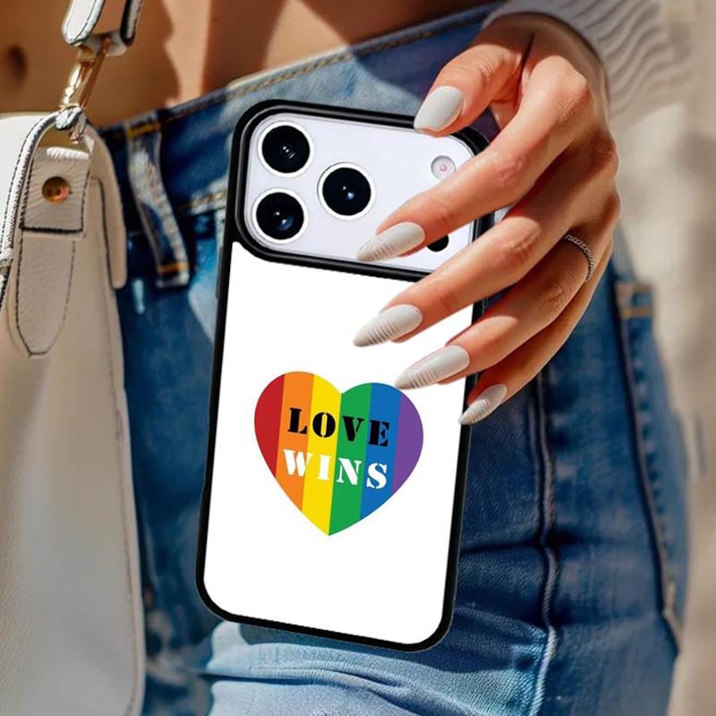 Gay Pride Flag LGBT soft Phone Case For iPhone 17 Air 14 15 13 12 Max Cover For Apple 14 15 16 16e 11 Pro Max Plus Coque