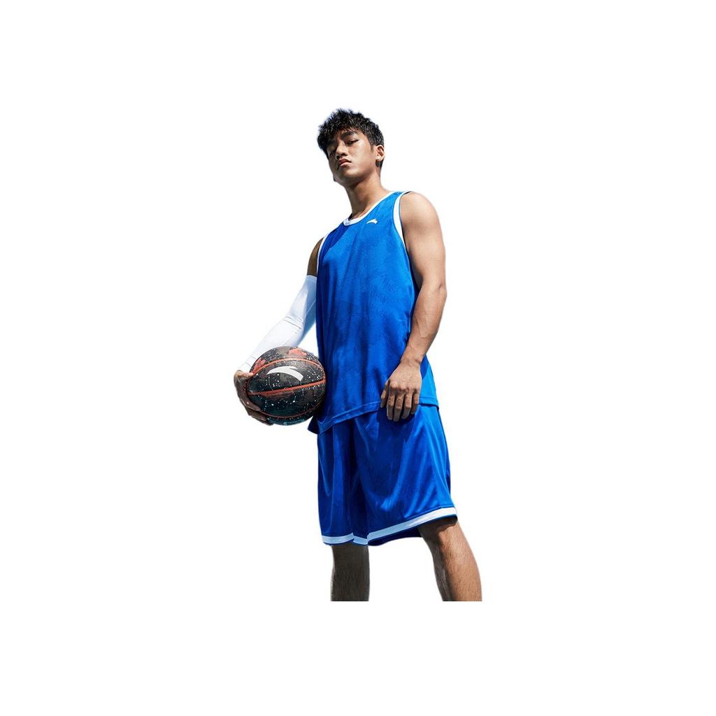 Anta Logo Print Sports Basketball Suit Men Sportswear Red 152221210-3