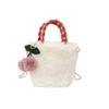 Furry Purse Winter Fluffy Bags for Women Fuzzy Tote Bag Faux Fur Purses Fluffy Shoulder Tote Bag Crossbody Handbag Top-Handle Fluffy Hobo Bags