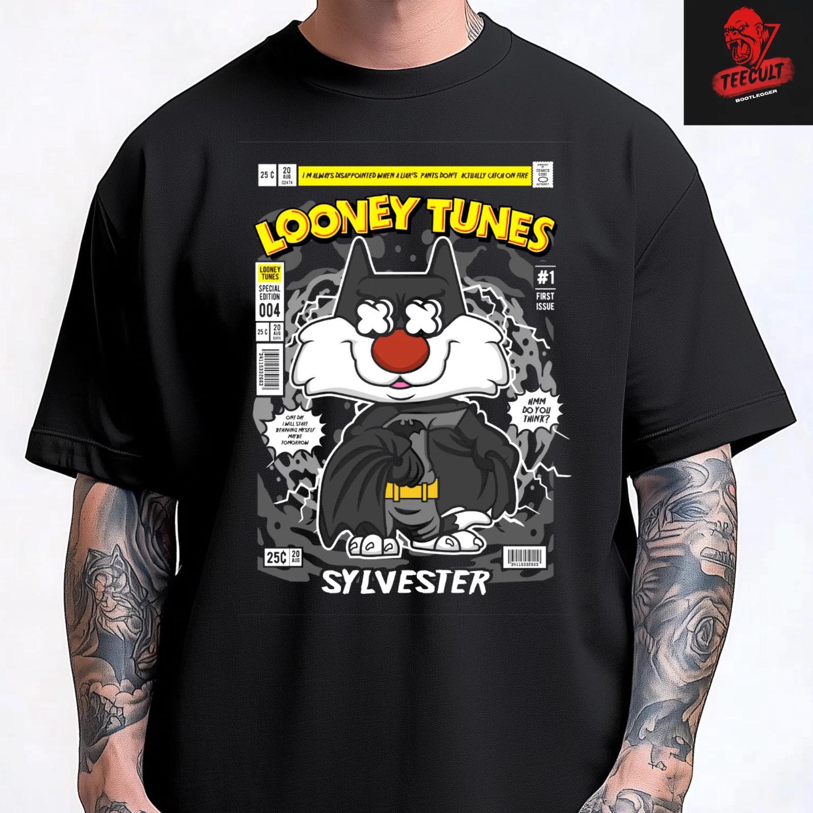 Men s and Women s T-shirts Looney Toons Sylvester Cult Film Cartoon Character Unisex XXXL