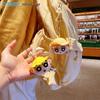 Crayon Shin-chan Magnetic Sticker & Couple Pendant Doll Keychain Set