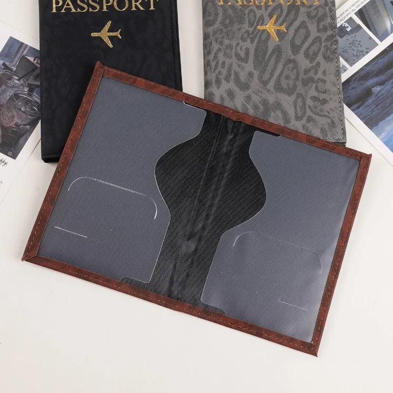 Travel Passport Holder Cover Case For Women Men PU Leather Card Ticket Passport Covers Holder Protective Accessories Wallet