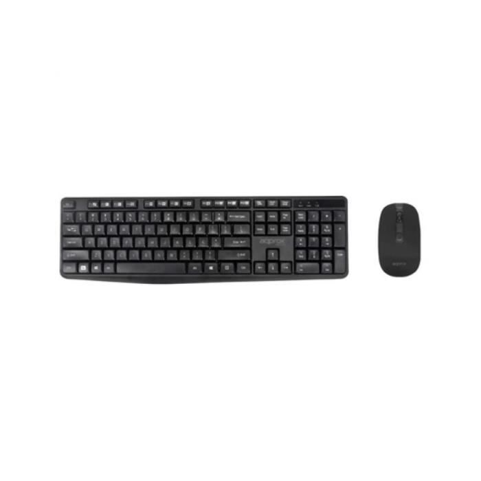 Omtrent! MK335 Sett Tastatur+Mus 2.4GHZ Svart