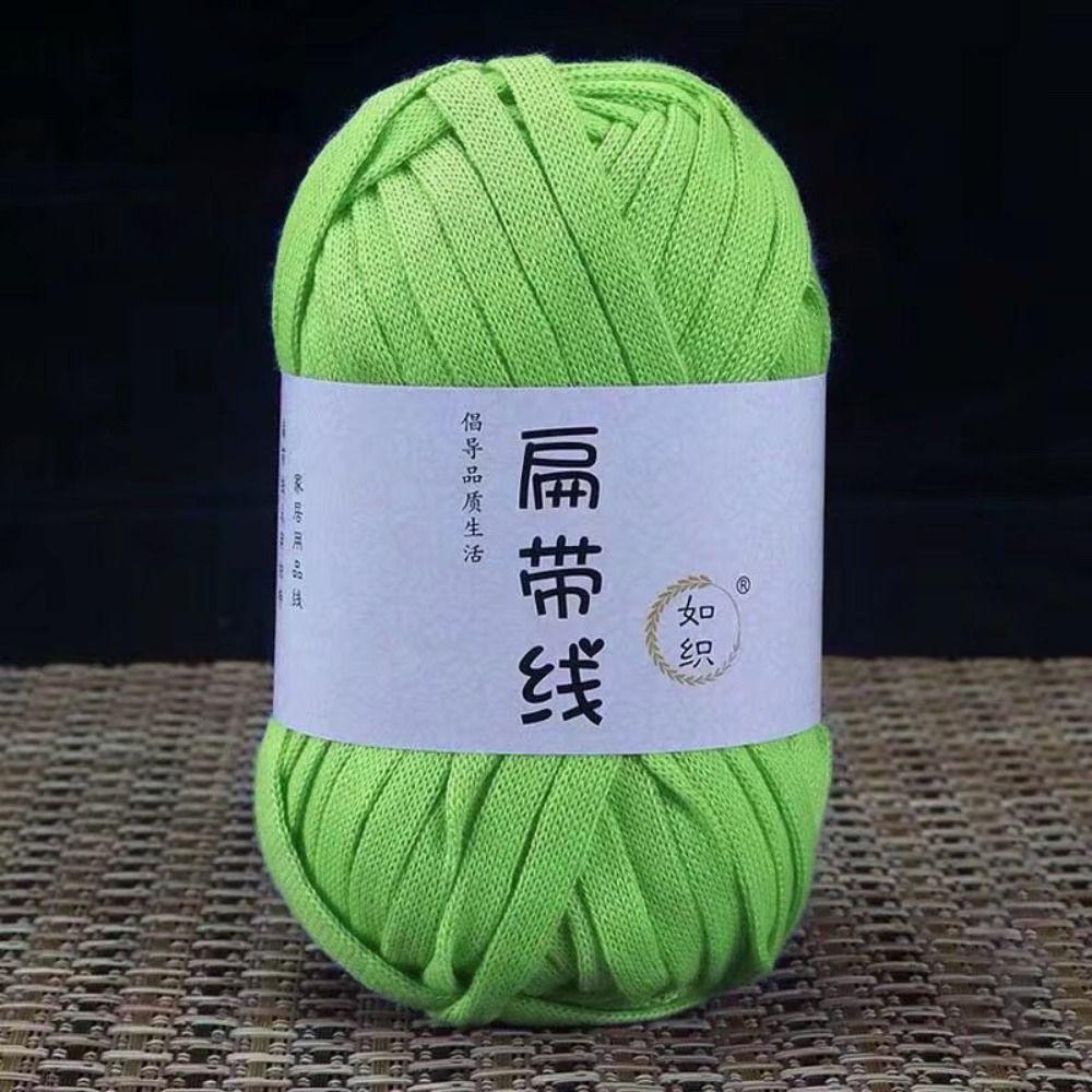 40M Knitting Yarn DIY Thick Crochet Yarn Craft Supplies Flat Thread T-Shirt Yarn  Sewing