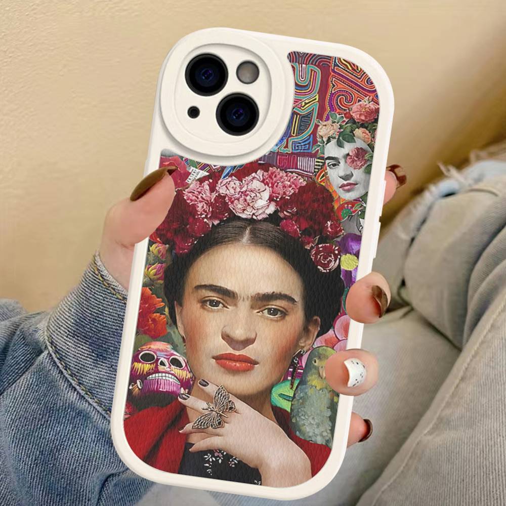 Fashion F-Frida K-KahlosS Phone Case For IPhone 16 15 14 13 12 11 Pro Max Plus Shockproof Leather Cover