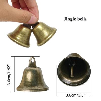 10 adet 38mm Altın Çıngıraklı Zil Noel Festivali Parti Dekorasyonu Kendin Yap Rüzgar Çanı Yapımı Bakır Zil Yılbaşı Ağacı Yeni Yıl Dekoru