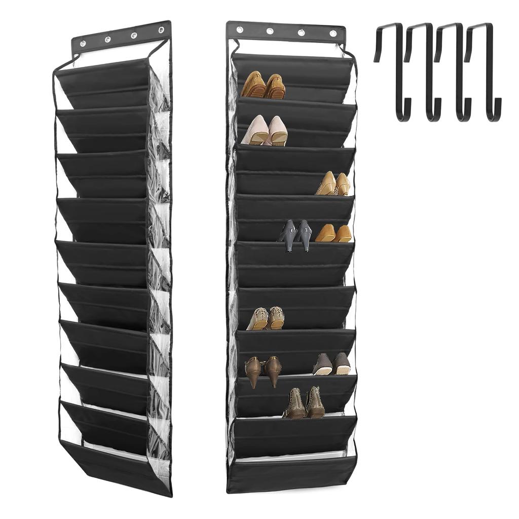 10 Tier Over The Door Shoe Rack Cloth Hanging Shoe Rack Fabric Cabinet Closet Organizer Clothes Storage Bag