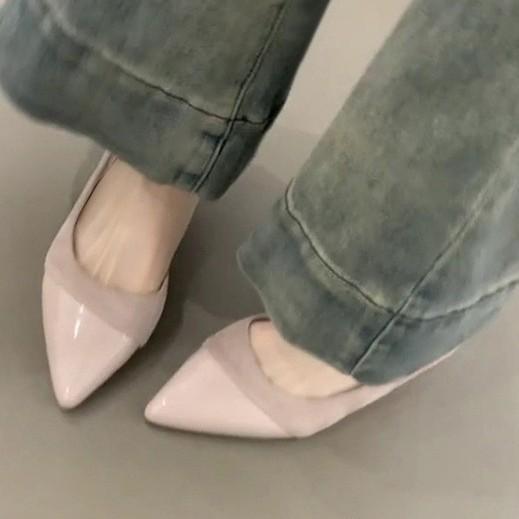 French Temperament Bag Head Sandals Female 2025 New Flat-bottomed Fairy Wind Gentle Pointed Single Shoes