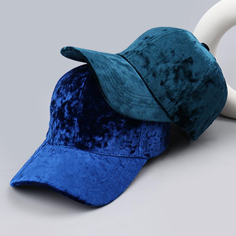 Autumn Winter Hats For Men Women Velvet Baseball Cap Unisex Curved Brim Casual Hat, Soft Adjustable Snapback