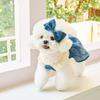 Lace Pet Clothes Breathable Dog Vest Fashion Pet Lace Denim Dress  Kittens
