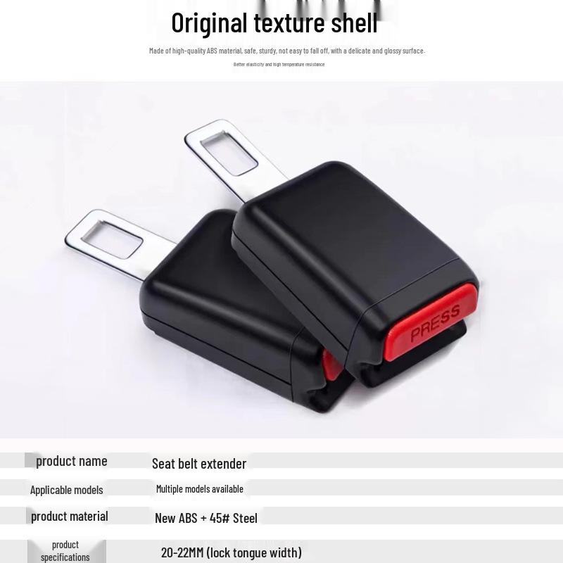 Vehicle Seat Belt Extender and Buckle Lock