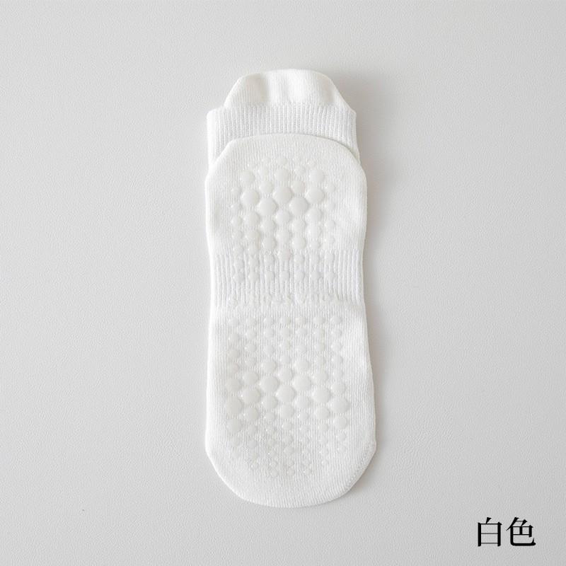 Womens Cotton Yoga Socks With Silicone Grip Non-Slip Sole Breathable Mesh Indoor Fitness Pilates Short