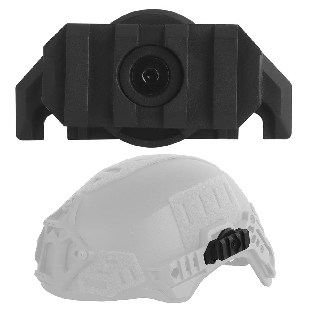 Helmlicht-Adapter, verstellbar, 360 Grad Drehung, Nylon, Helm-Schienen-Taschenlampenhalterung für Team Wendy 3.0 Schiene