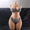 White Half Body Sexy Big Chest Silicone Sex Doll Realistic Chest Masturbation Adult Toy