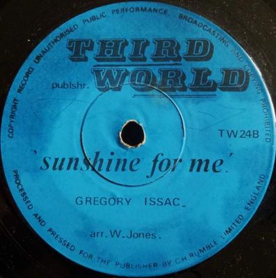 7inch Record FREDDIE MCKAY  HORACE ANDY  GREGO  Talking Love  Sunshine For Me TW24 Third World 1975 UK Reggae Ska  Dub Used