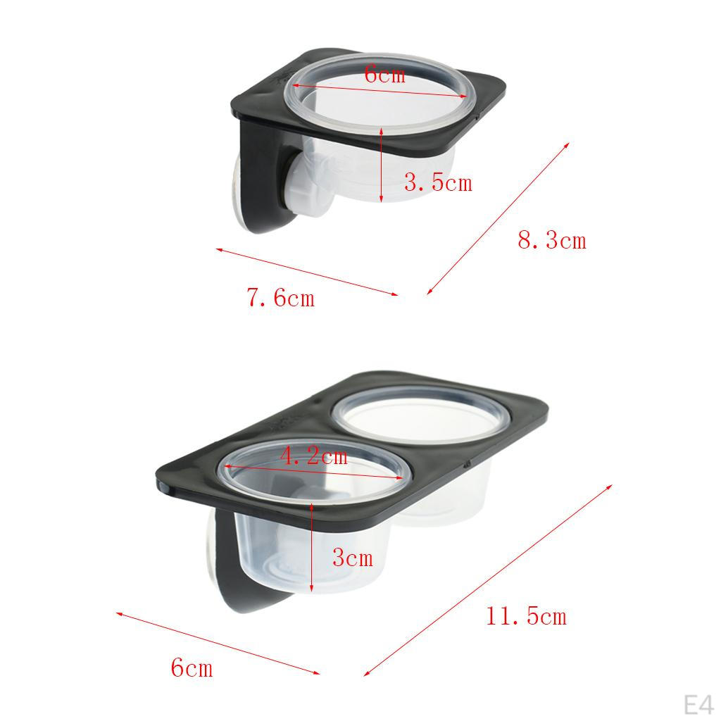 Feeder Food Bowl Anti- Dish with Suction Cup Basin