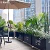 Outdoor Movable Planter Box with Wheels