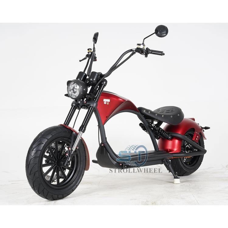 Germany Stock Mangosteen M1P Electric Scooter 45km/h COC Two Wide Wheel E Scooter Motorcycle EEC Electric Chopper Motorbike