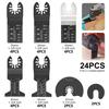 10/24pcs Oscillating Blades Multifunctional Blade Saw Fine Workmanship  35MM 45MM 87MM High Carbon Steel Blade Saws Quick Releas