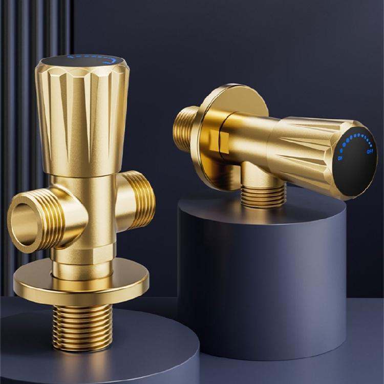 Thickened Anti Leak Angle Valves Bathroom Plumbing Angle Valves Metal Valves for Bathroom Shower Sink Faucets