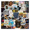 55PCS New Project Hail Mary Graffiti Stickers, Decorative Notebook and Luggage Stickers, Fun and Creative Design