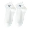 Spring and summer white socks women's embroidered short socks versatile short socks sports style women's socks student socks cotton socks thin
