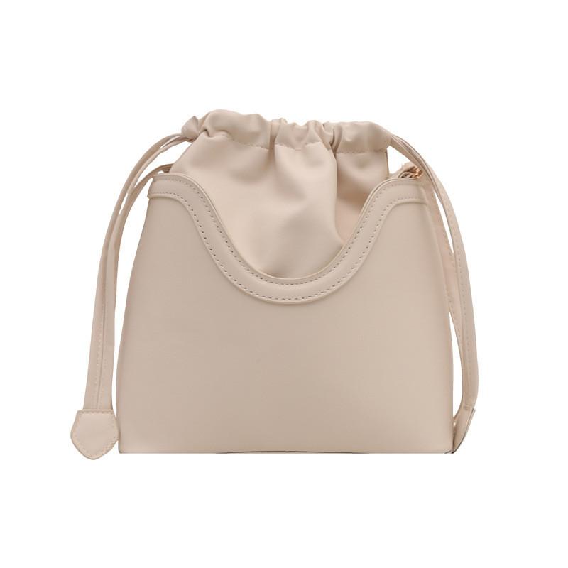 Chic Pu Leather Bucket Bag For Women With Trendy Design Versatile For Urban Minimalist Fashion