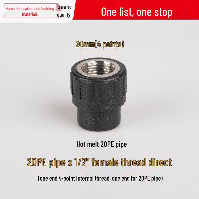 Vícevelikostní vodovodní potrubní tvarovka: Vnitřní/Vnější závitové koleno T pro 4, 6 a 1-palcové potrubí